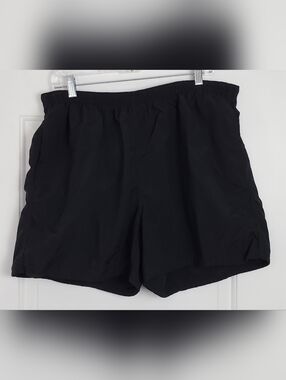 LL Bean Womens Vintage Black Traveler Drawstring Shorts USA Made - Size L - GUC